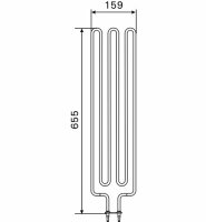 Heizstab ZSE-259, 3000 W für Saunaofen Cilindro...