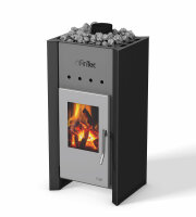 FinTec Holzbefeuerter Saunaofen "TROLL" 7,8kW incl. Abgasanlage