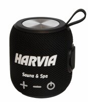 Harvia Black - Wasserdichter Bluetooth Lautsprecher für Sauna & Draußen