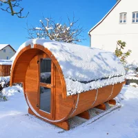 FassSauna Suuri mit Vorraum